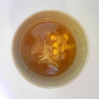 玉ねぎとコーンのスープ